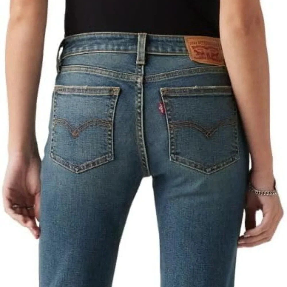 Levi's Superlow Bootcut blue jeans , denim 27 regular by 30 short rise - Picture 3 of 9